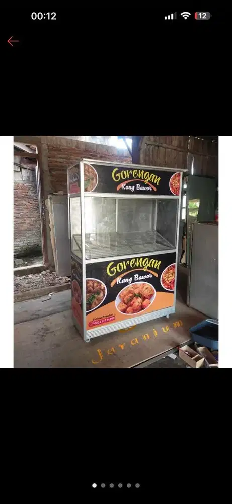 Gerobak gorengan baru 1 bln