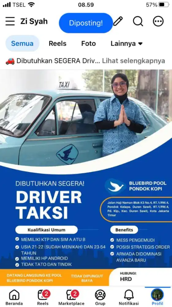 Dibutuhkan Driver segera