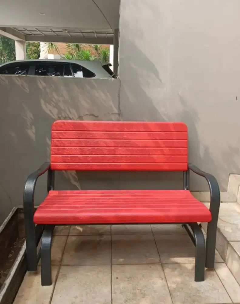 KRISBOW Kursi Goyang Outdoor Taman, Kursi Ayun