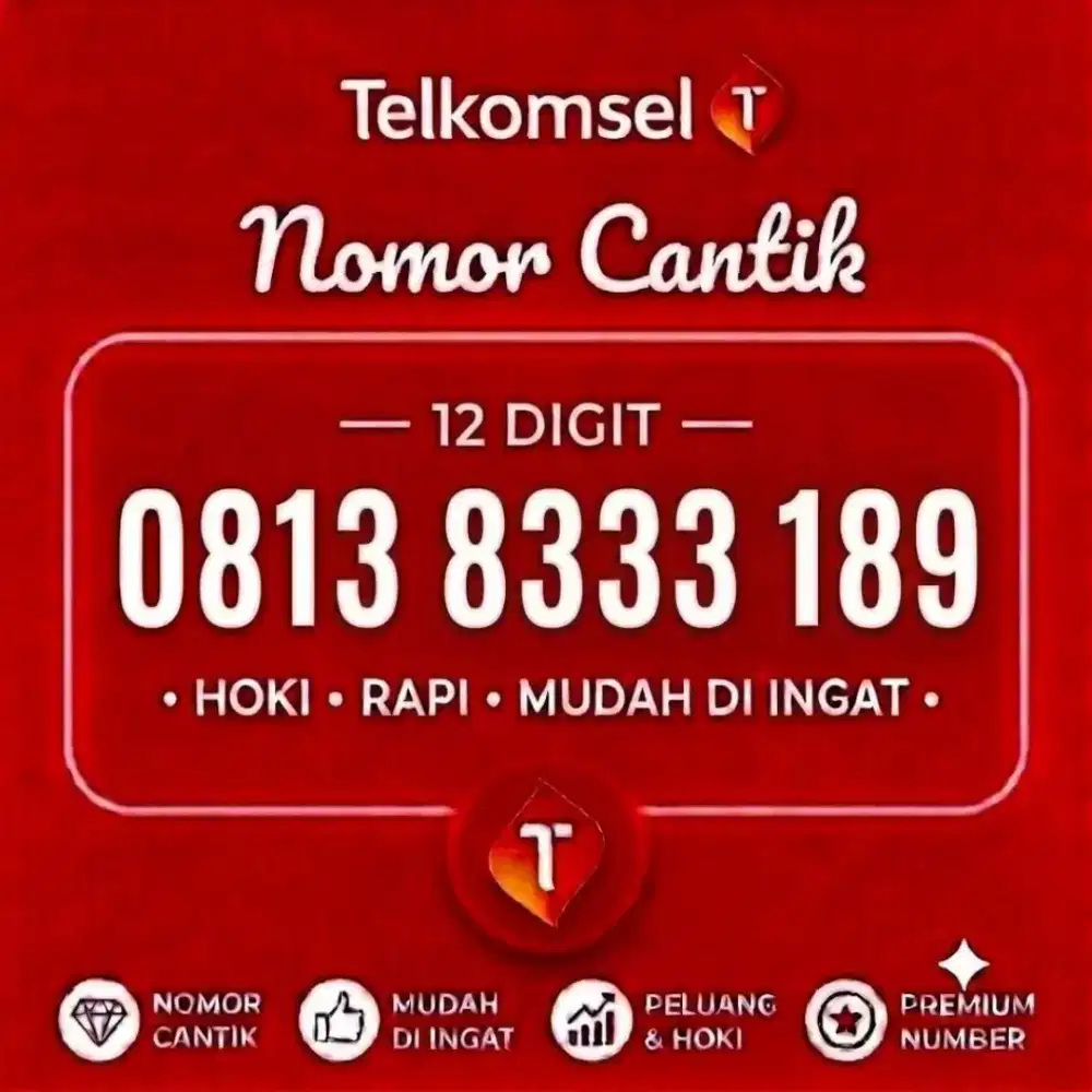Nomor Cantik SIMPATI 11DIGIT 8333 189
