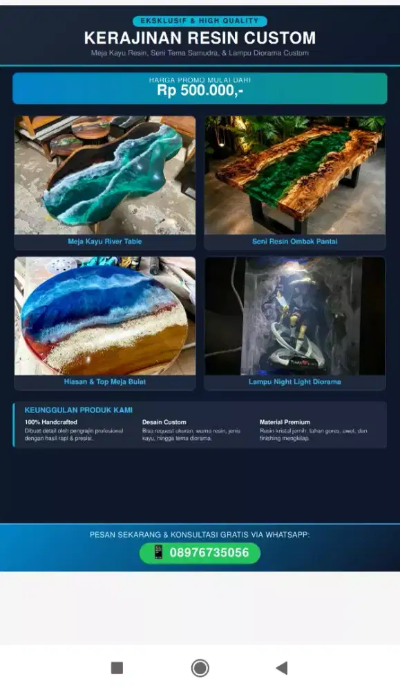 Meja Minimalis Resin Minimalis Meja makan meja Tv Meja santai murah!!