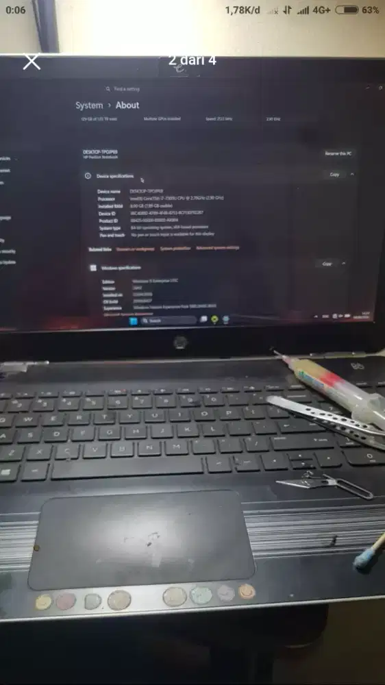 Laptopp bekas merek hp