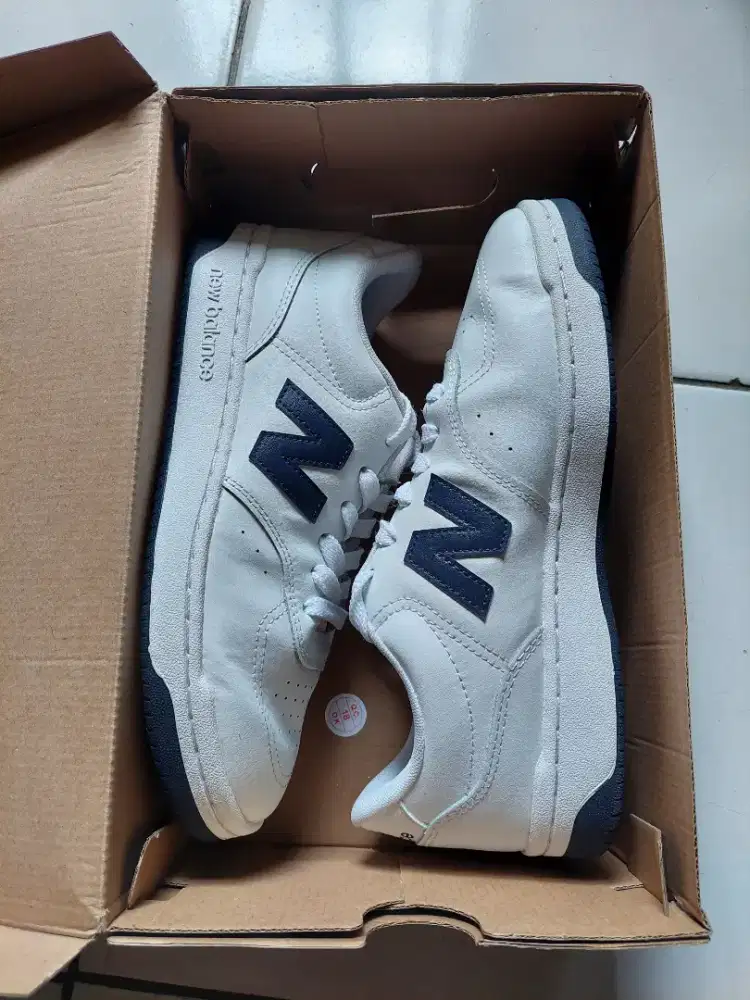 Sepatu/Sneakers New Balance BB80 White/Navy Size 42