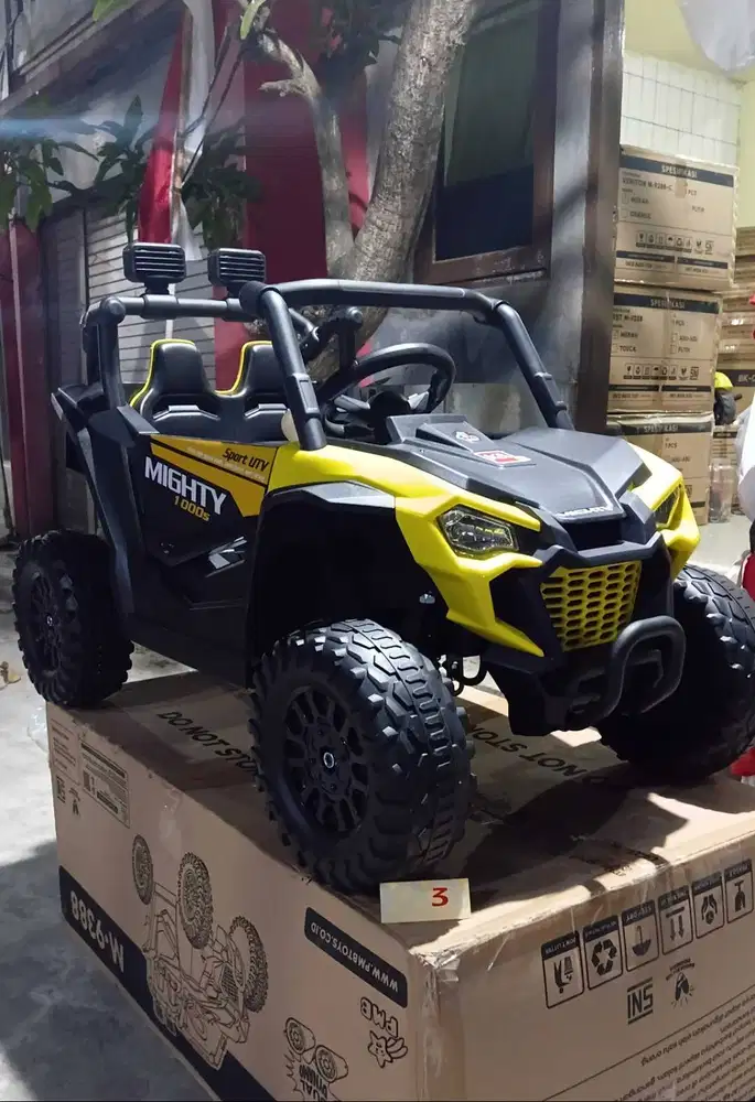 Mainan Mobil Aki Anak Jeep Mighty PMB M 9388