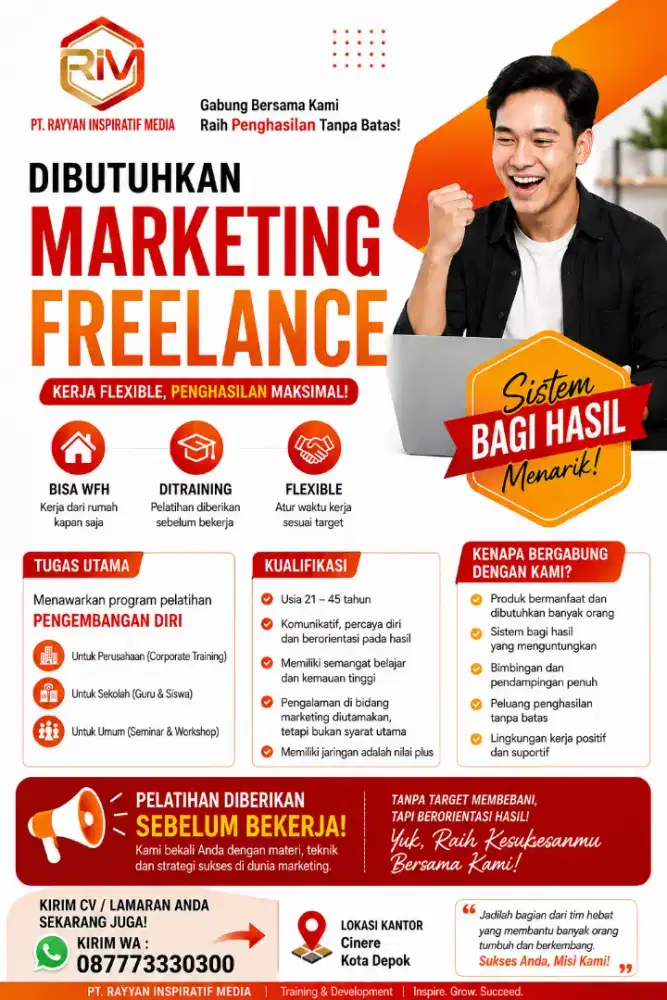 Dicari Marketing Freelance