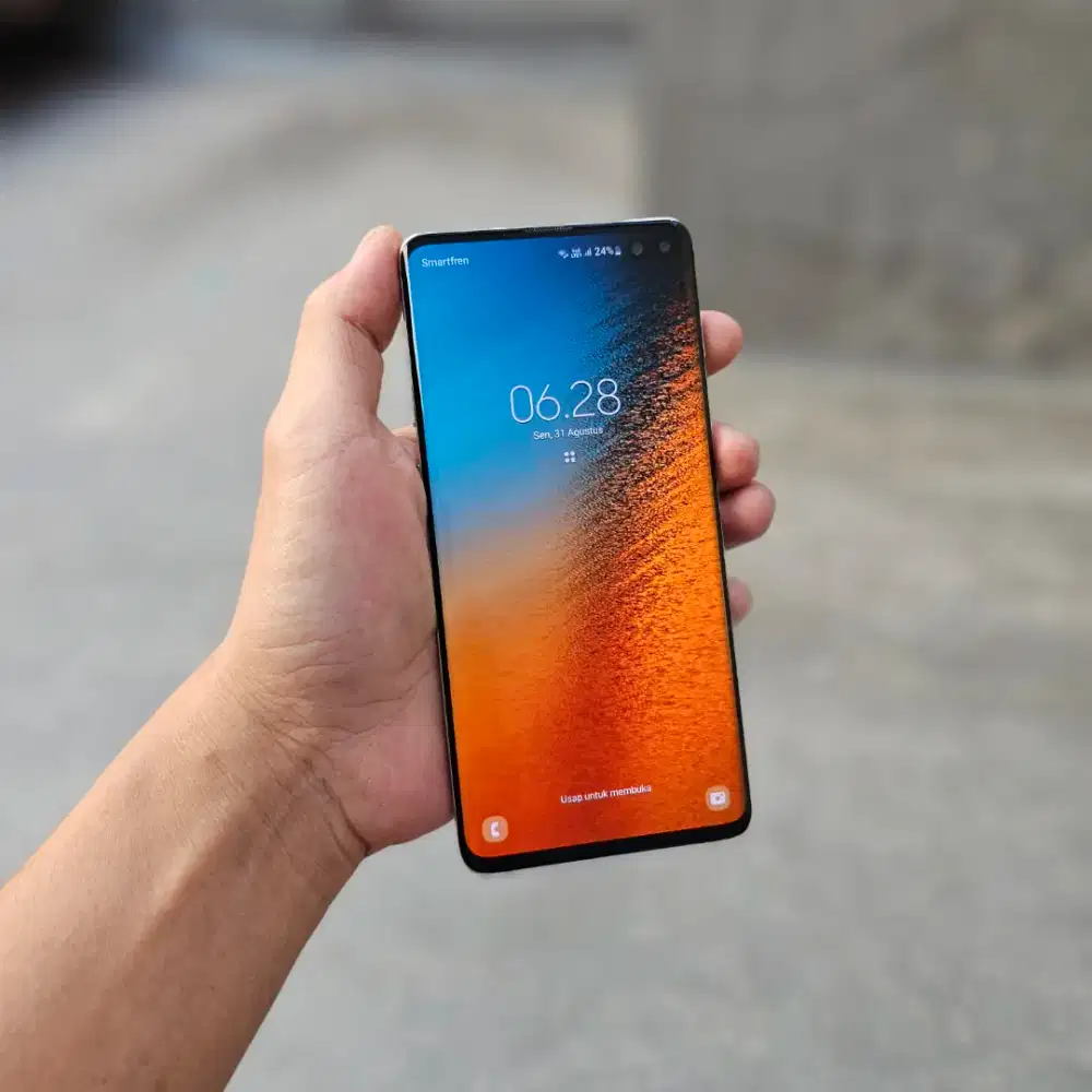 SAMSUNG GALAXY S10 PLUS SEIN 8/128 MINUS TOMPEL FUNGSI 100% NORMAL