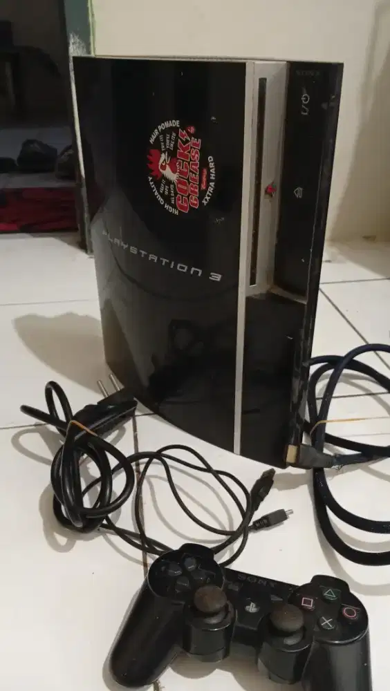 PS 3 FAT BLACK, LENGKAP