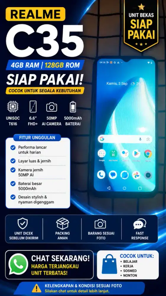 REALME C35 SIAP PAKAI