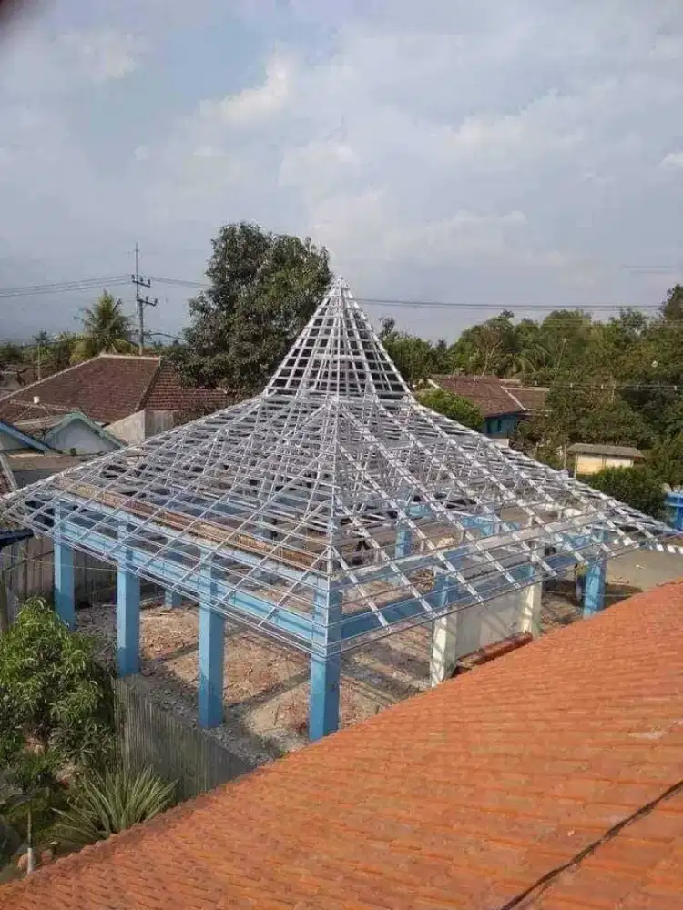 Rangka Atap Baja Ringan Terpasang