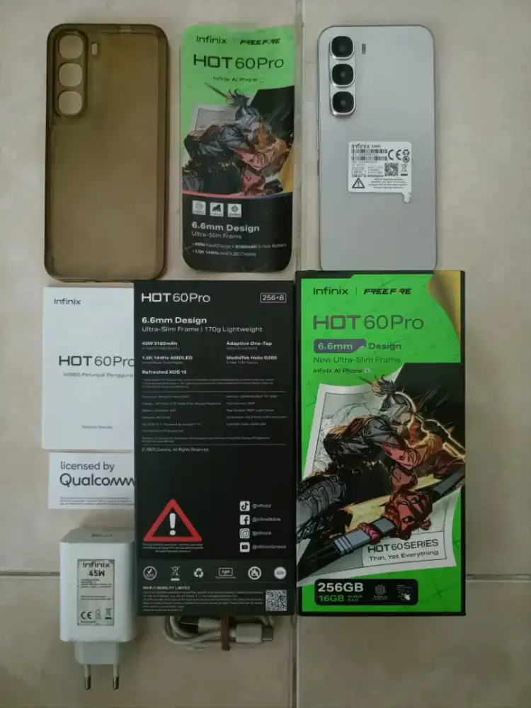 Infinix hot 60 pro seperti baru 8/256