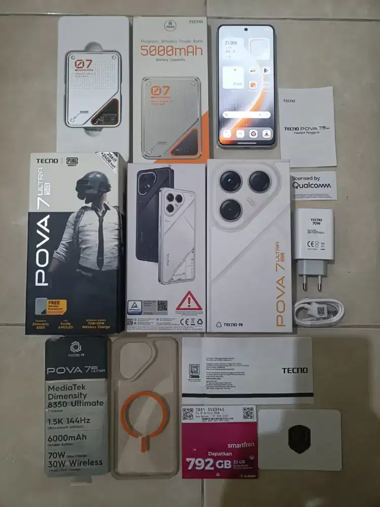 Tecno pova 7 ultra 5G seperti baru 12/256