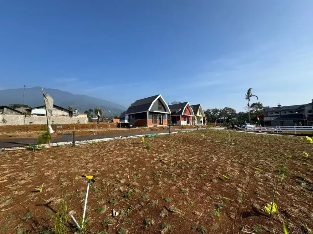 Dijual Tanah SHM di Bogor Dekat TOL dan Dekat Stasiun Lokasi Strategis Berasa di Eropa Dengan View Pemandangan udara sejuk dingin 600 MDPL