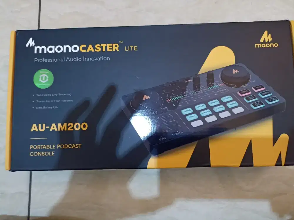 AU AM200 Portable Podcast Console Monocaster Original Soundcard