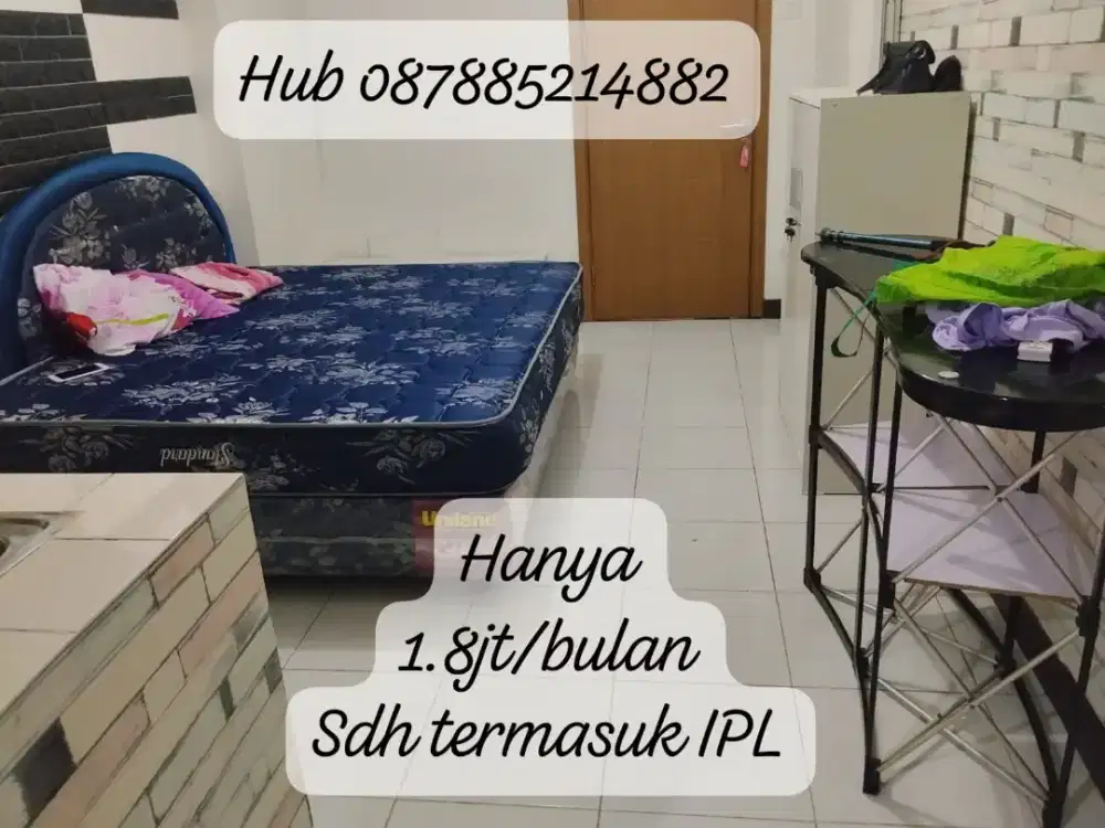 Disewakan Unit apartemen lantai 7 views kolam renang