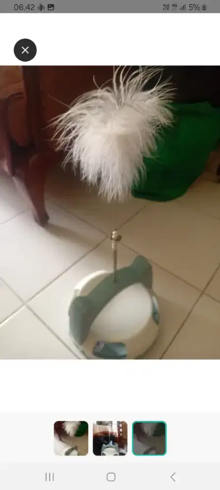 Mainan kucing bulu bola