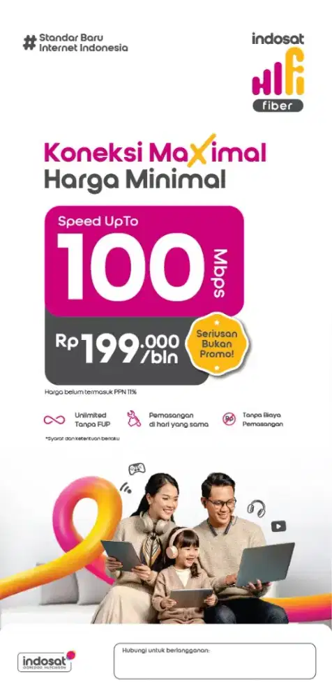 Promo WiFi Indosat HiFi 50 Mbps