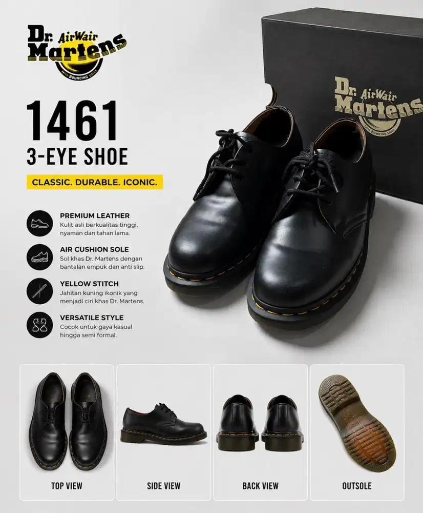 Sepatu Dr. Martens size 42