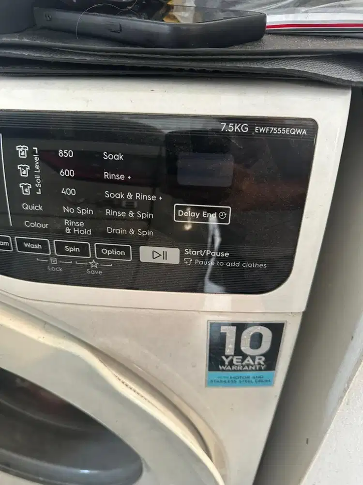 Electrolux EWF7555EQWA Mesin Cuci / Washer Front Loading 7.5 Kg
