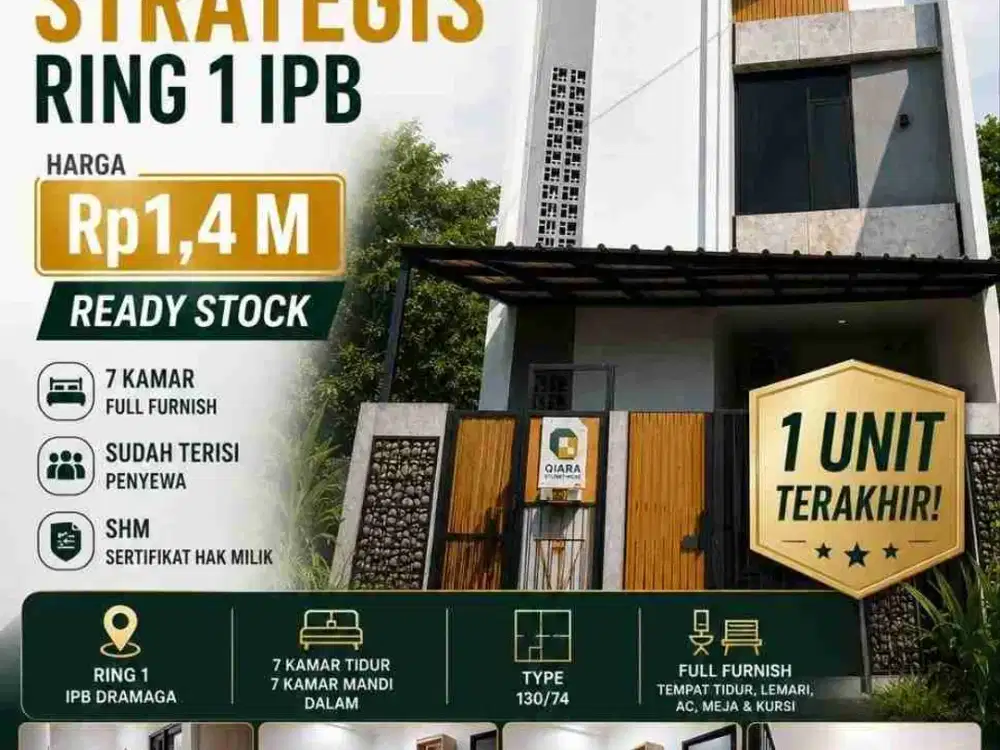 KOSAN READY DEKAT KAMPUS IPB BOGOR INVESTASI MENJANJIKAN SIAP CUAN