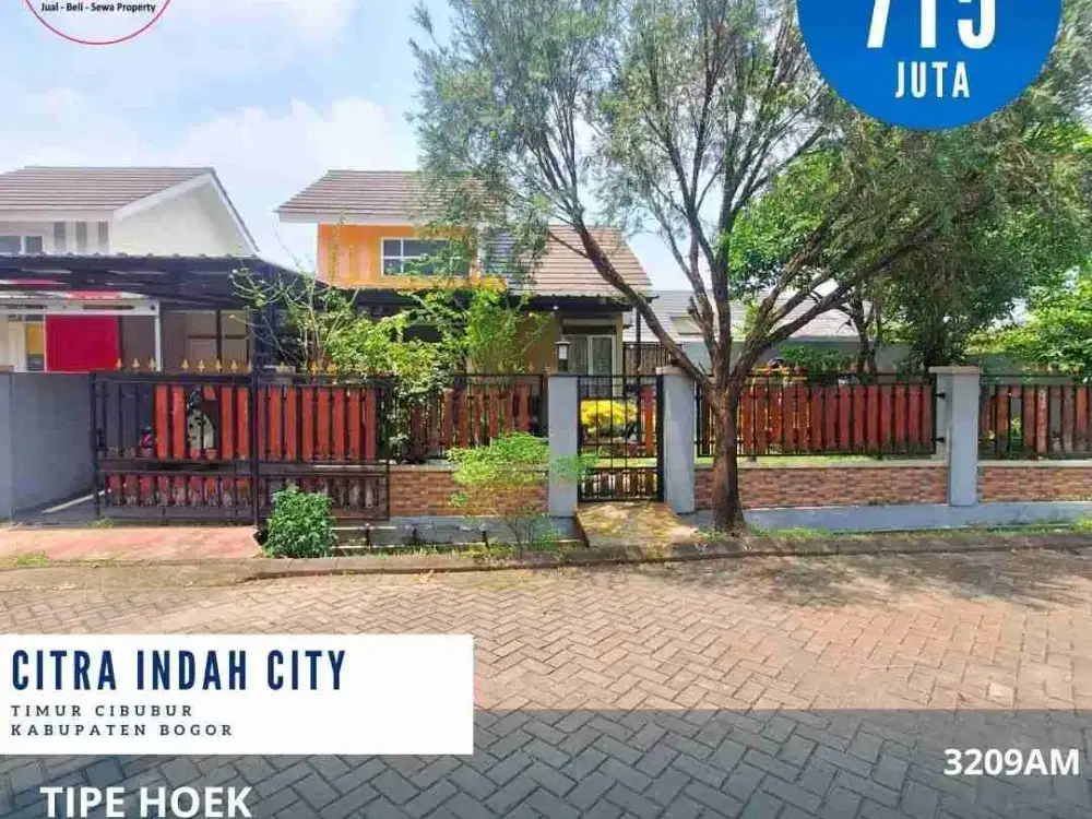 Dijual Rumah hook siap huni diCitra Indah City