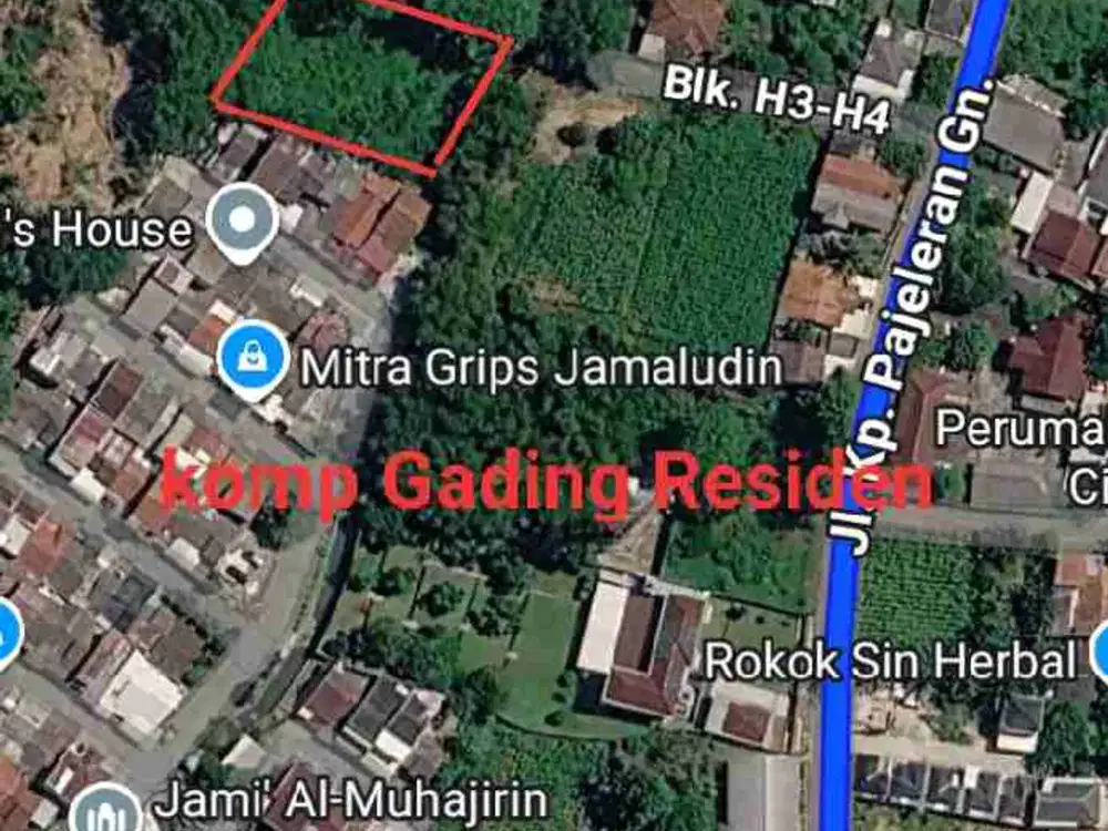 Dijual sebidang Tanah Murah di jl Pajeleran sukahati cibinong