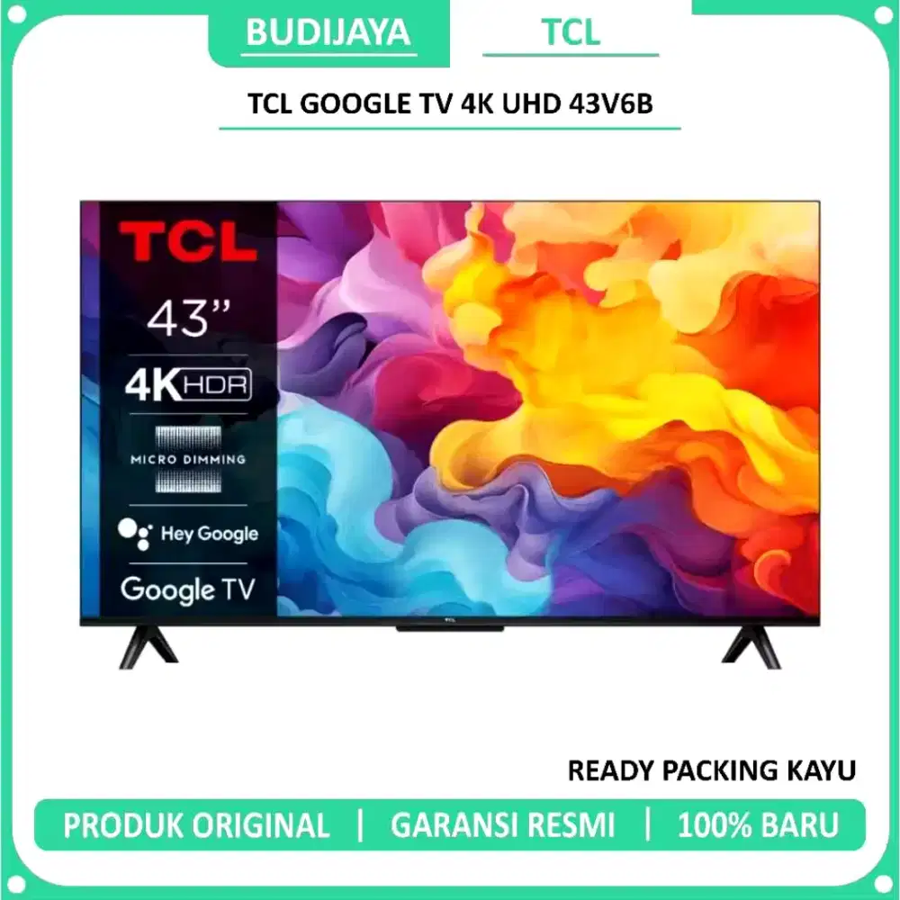 TCL GOOGLE TV 4K UHD 43V6B