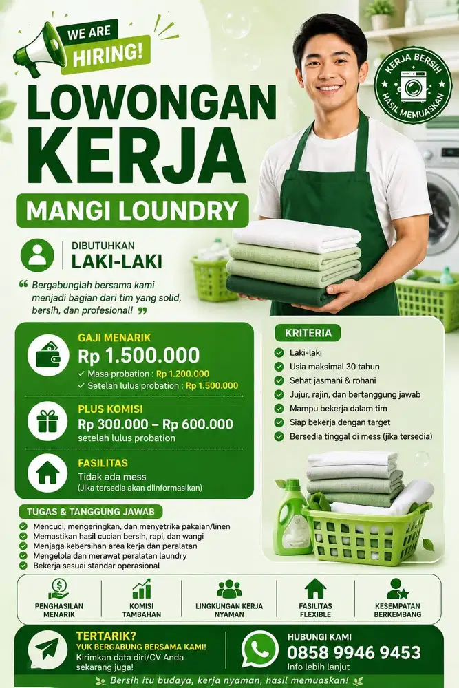 Lowongan Staff Loundry