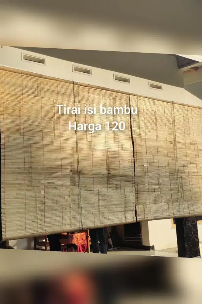Tirai krey bambu dll