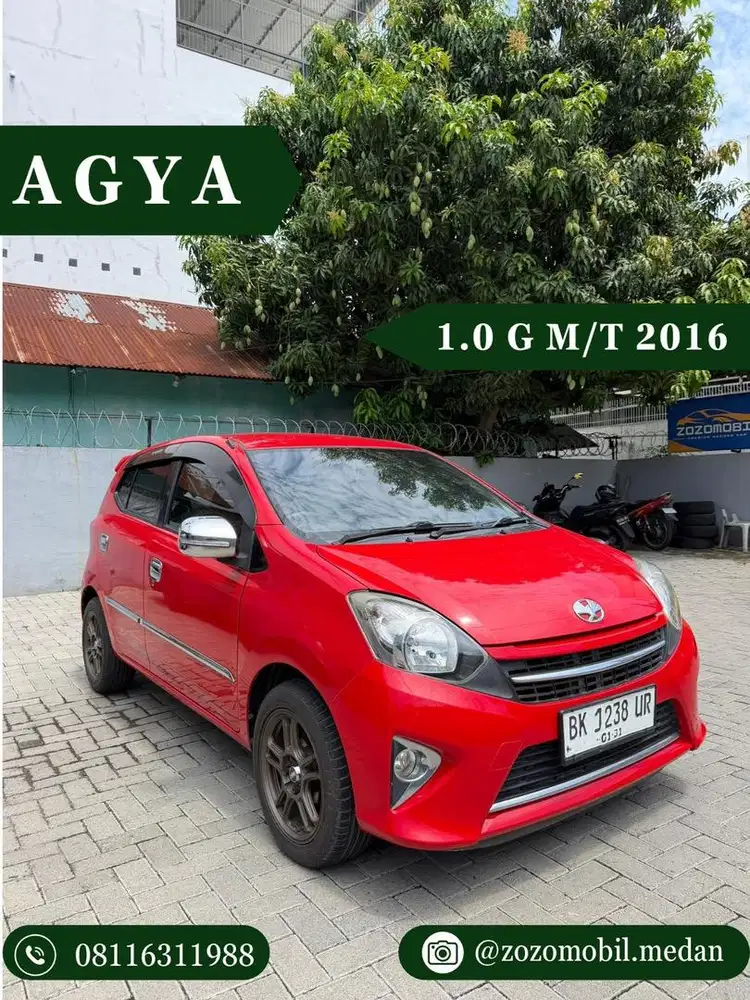 (KM 46rb) Toyota Agya 1.0 G M/T 2016