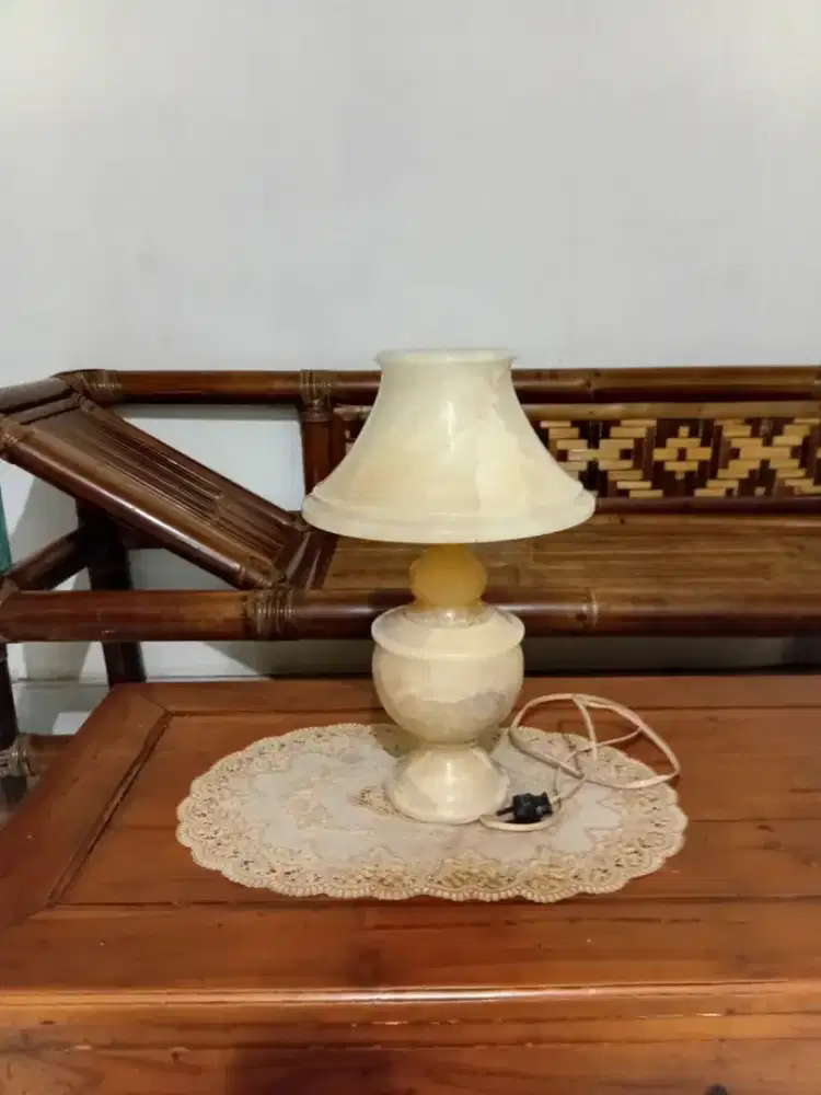 Lampu Marmer Asli, Berat, Antik