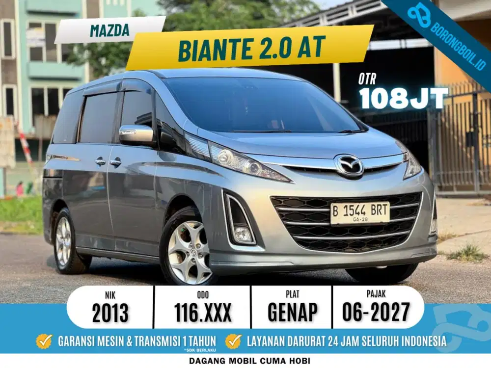 Mazda Biante 2.0 AT 2013 Silver Metalik