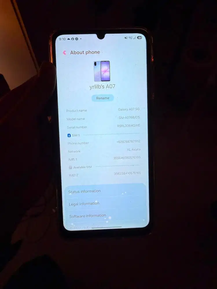 Samsung a07 5g 6/128