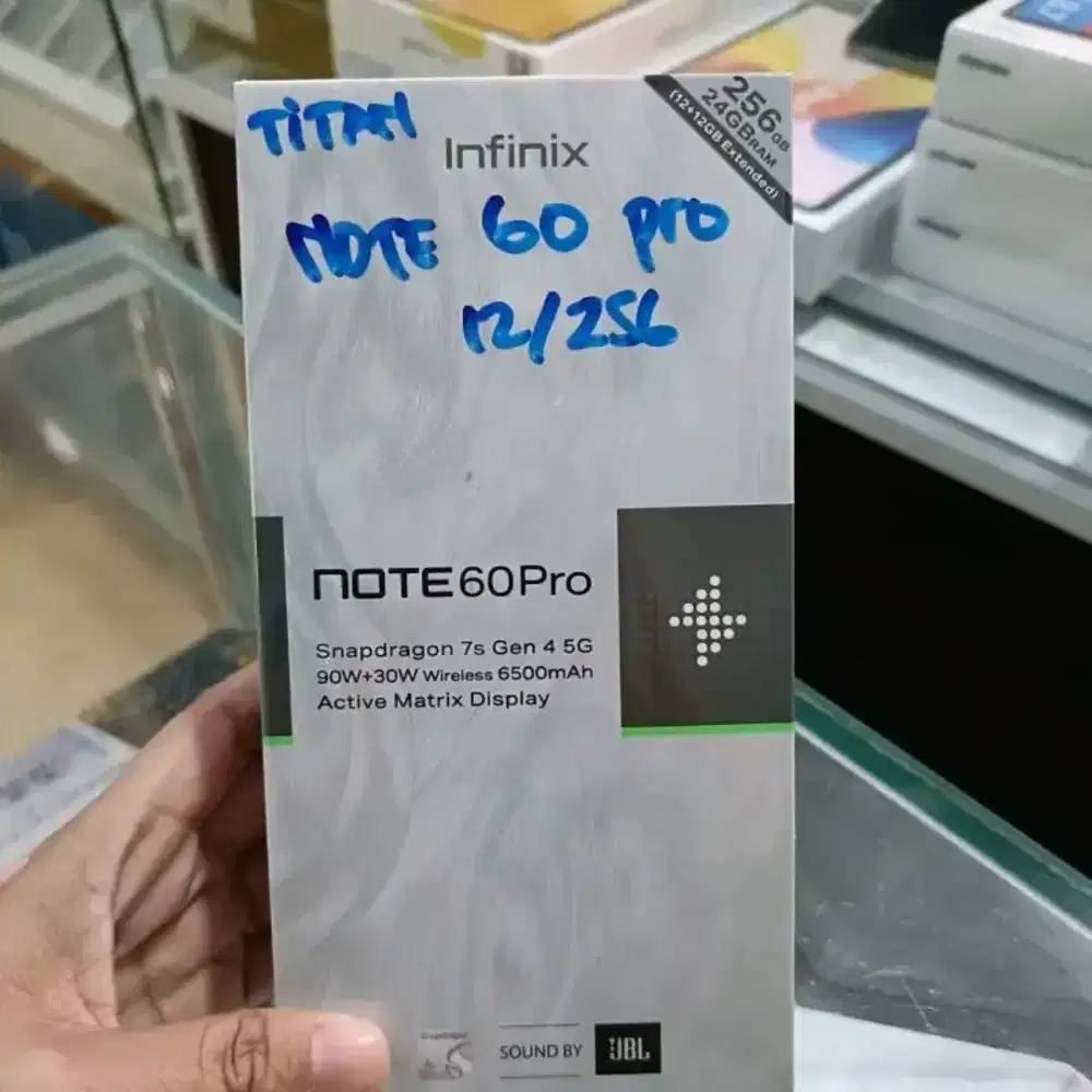 INFINIX NOTE 60 PRO 12/256GB GARANSI RESMI 1 TAHUN