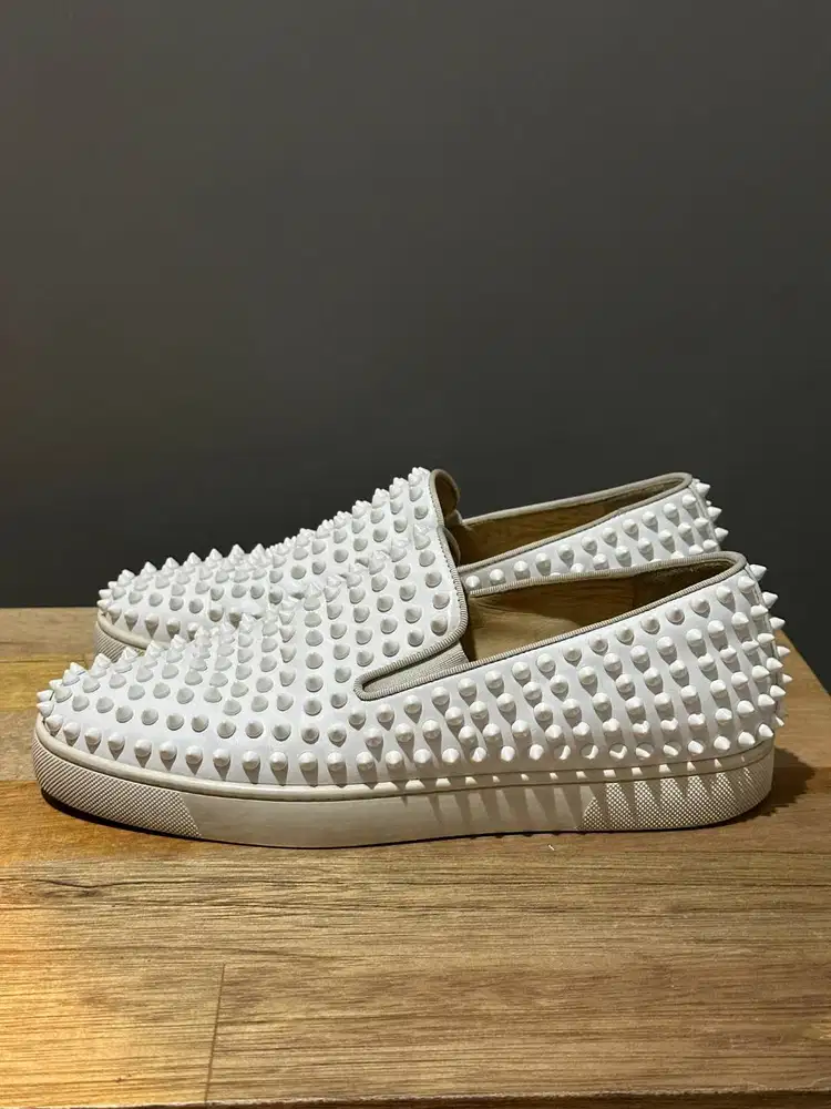 Christian Louboutin Roller Boat Slip On Sneakers Shoes Sz 41 Original