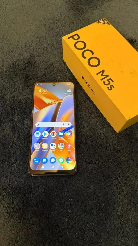 Poco M5s black 6/128GB Resmi Lengkap