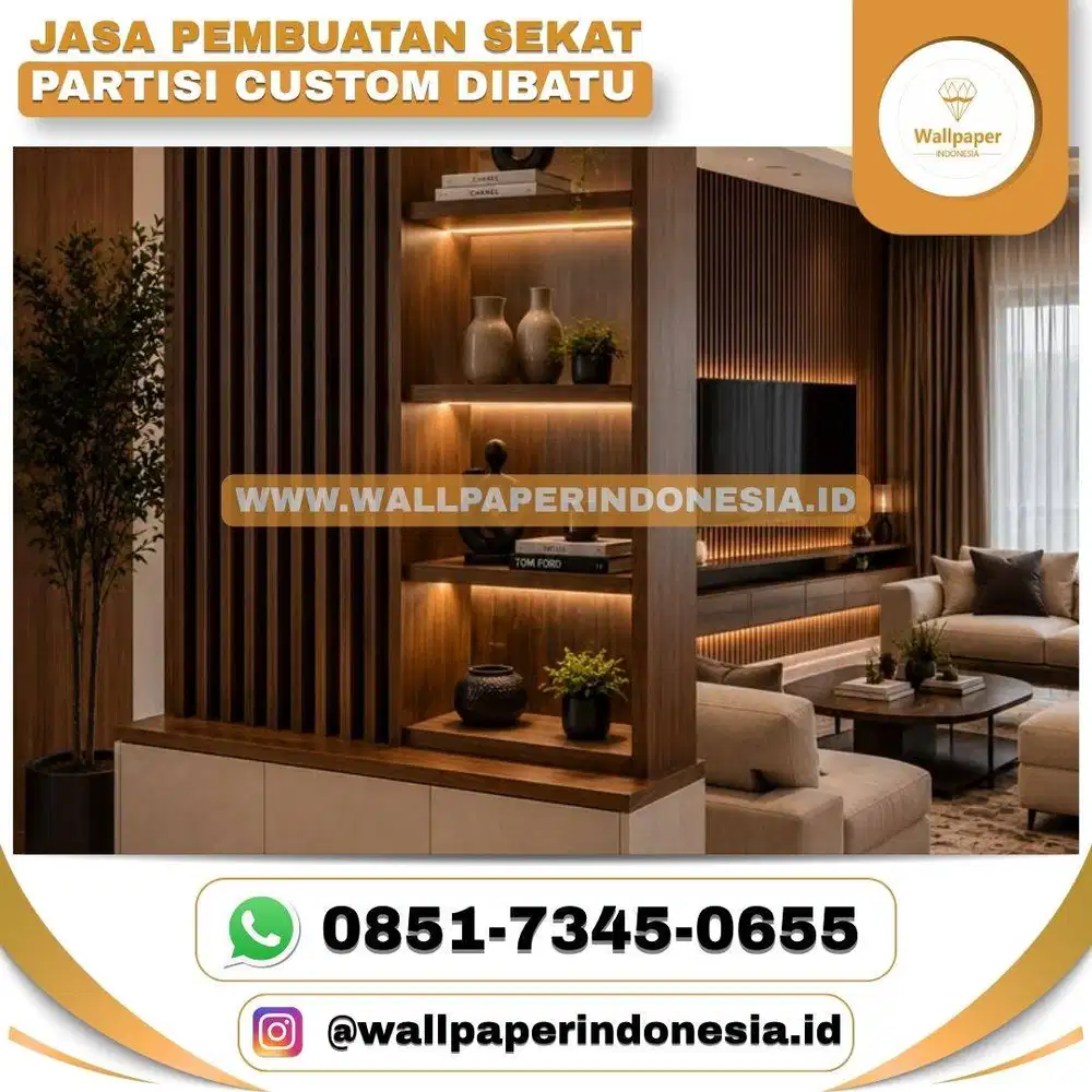 Jasa pembuatan sekat partisi custom dibatu