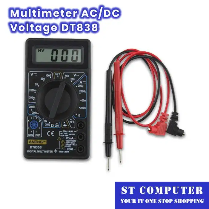 Multimeter AC/DC Voltage DT838