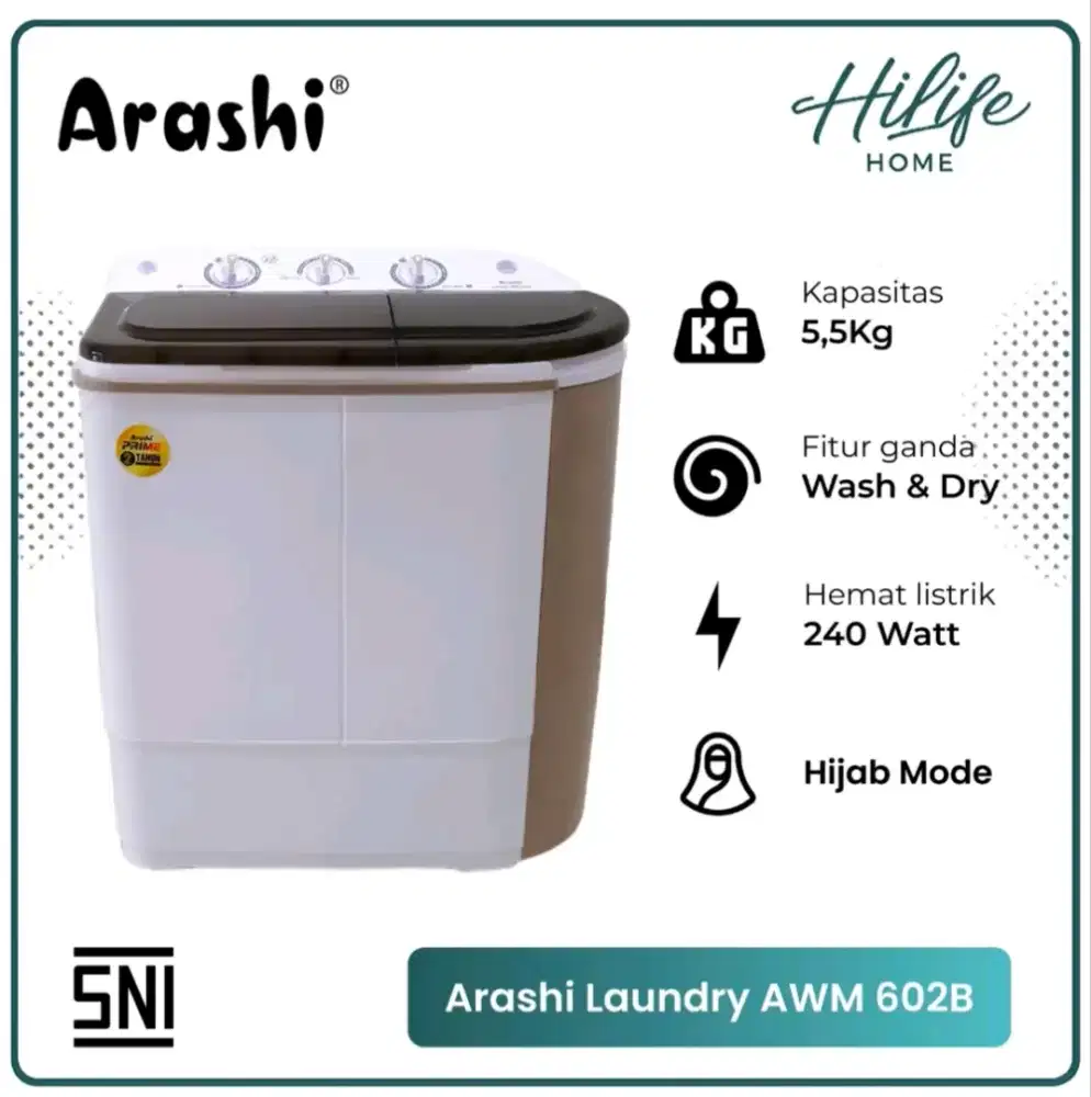 ISTIMEWA Arashi mesin cuci 602B - BEKAS