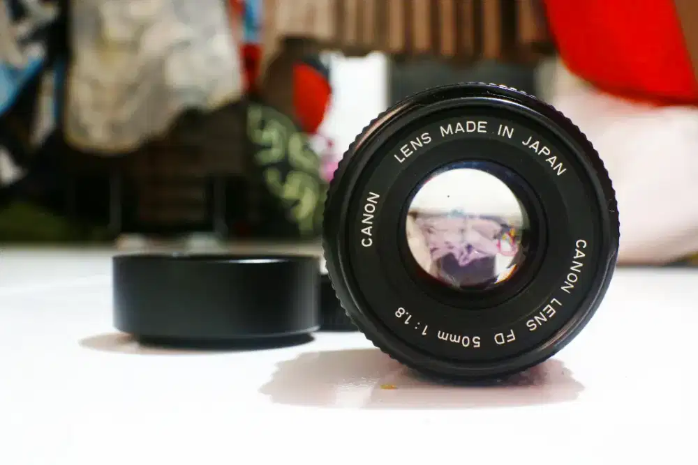 Canon 50mm F1.8 New FD - Lensa Manual + plus Adapter Canon FD - EOS M
