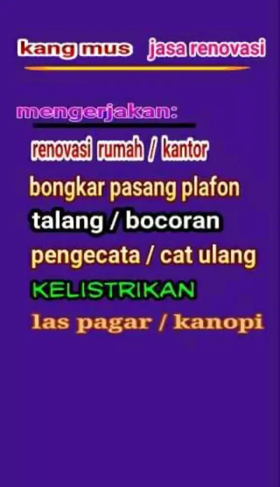 tukang perbaikan bangunan