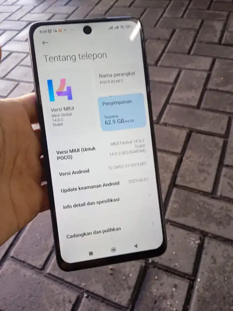 Poco X3 NFC 6+1/64Gb Hp doang+Silikon