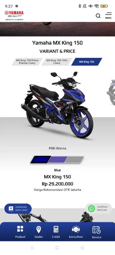 Jual MX king masih baru