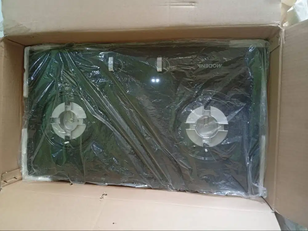 Kompor Gas Tanam Modena BH 0725 2 Tungku Tempered Glass