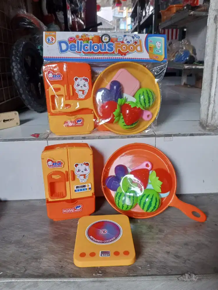 Mainan Anak Lemari es set panci