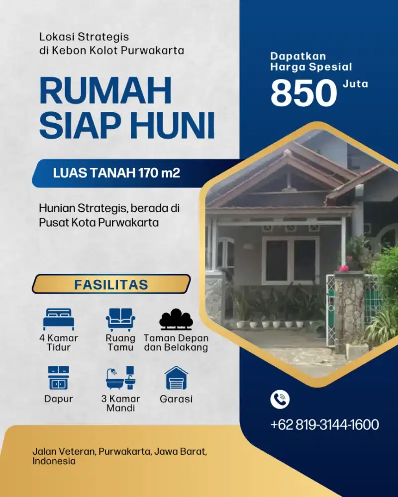 Rumah di Jl Veteran Purwakarta