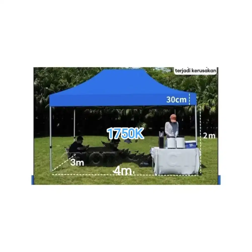 Tenda jualan 3*4meter