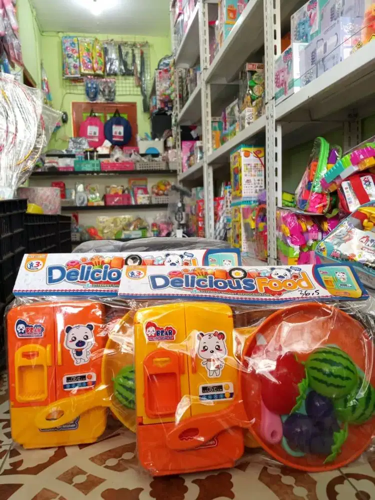 mainan anak kulkass set nampan