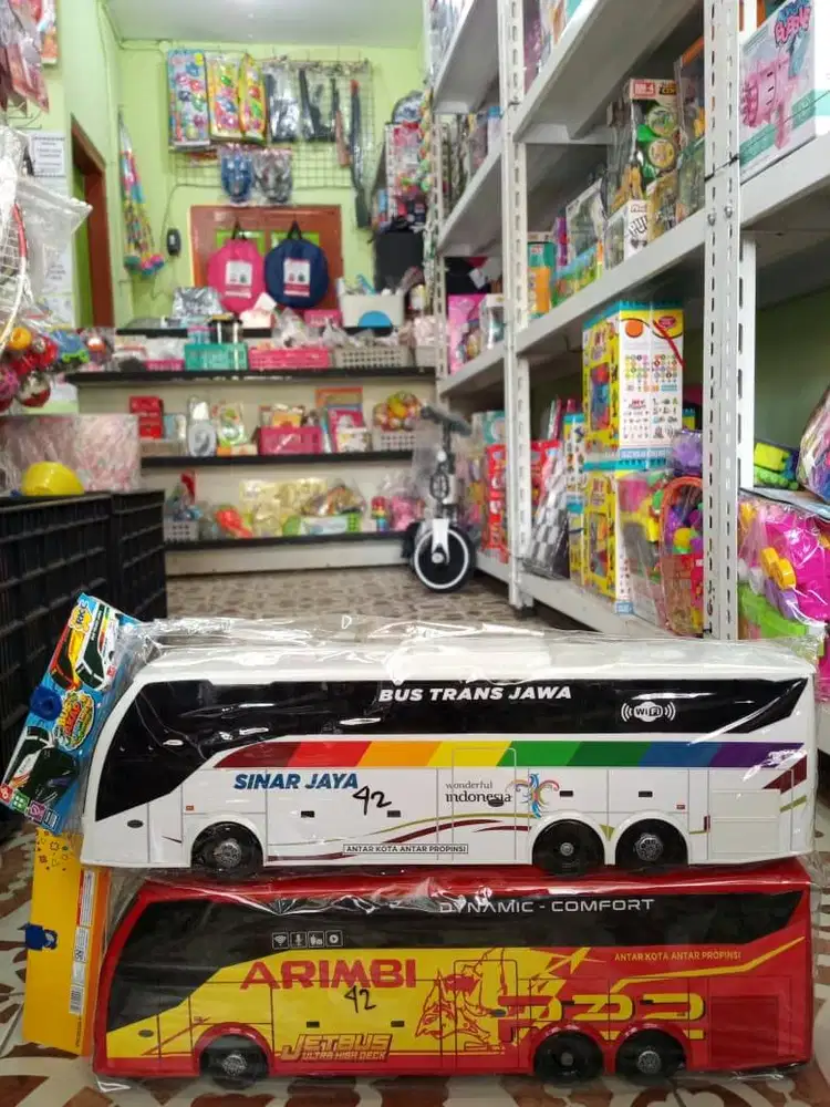 mainan anak bus trans jawa akap