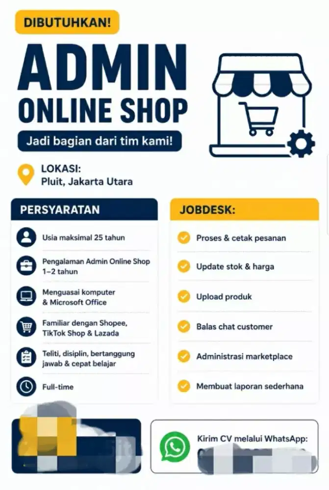URGENT ADMIN ONLINE SHOP