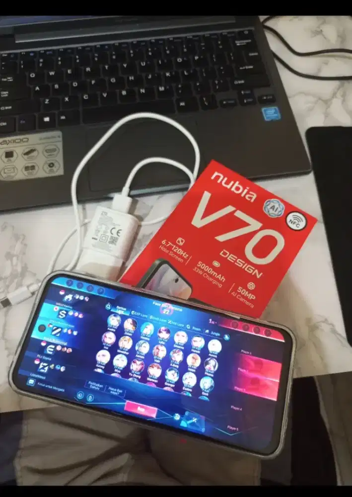ZTE Nubia V70 Design RAM 8/128 Mulus Like New (Nego)